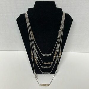 5 Stranded Rhinestone Necklace